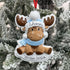 Personalised Childs Christmas Xmas Tree Decoration Ornament - Baby Reindeer