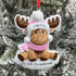 Personalised Childs Christmas Xmas Tree Decoration Ornament - Baby Reindeer