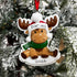 Personalised Childs Christmas Xmas Tree Decoration Ornament - Baby Reindeer