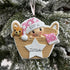 Personalised Baby's 1st Christmas Xmas Tree Decoration Ornament - Baby in Basket