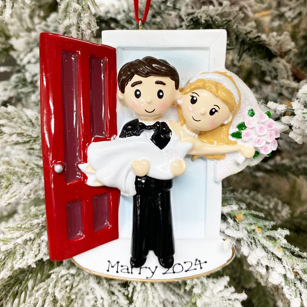 Personalised Family Christmas Xmas Tree Decoration Ornament - Mr & Mrs