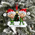 Personalised Family Christmas Xmas Tree Decoration Ornament - Elves Family