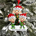 Personalised Family Christmas Xmas Tree Decoration Ornament - Elves Family