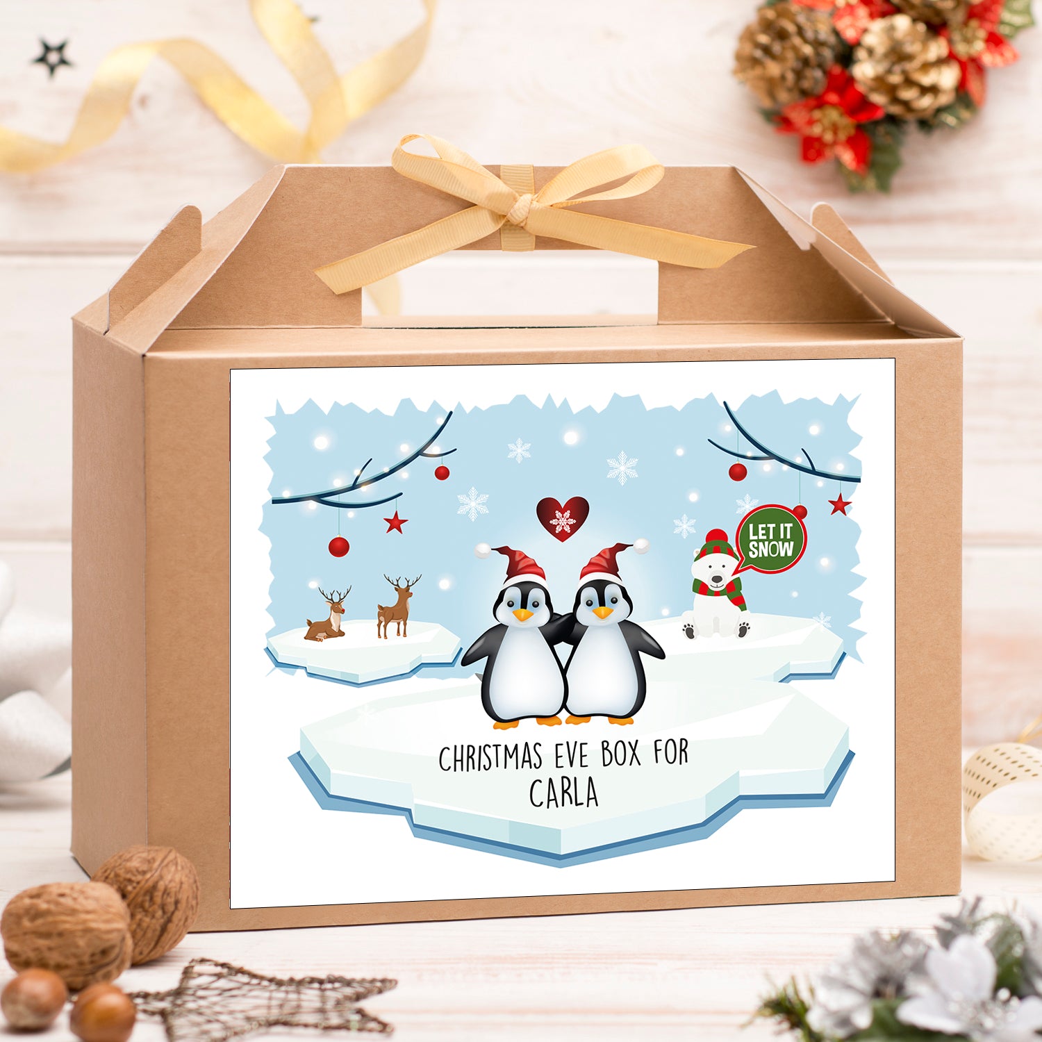 Personalised Christmas Eve Box - Penguin