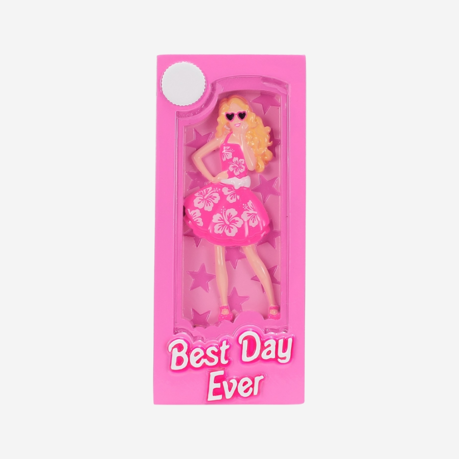 Personalised Family Christmas Xmas Tree Decoration Ornament - Pink Doll Box