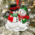 Personalised Family Christmas Xmas Tree Decoration Ornament - Snowman Family