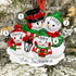 Personalised Family Christmas Xmas Tree Decoration Ornament - Snowman Family