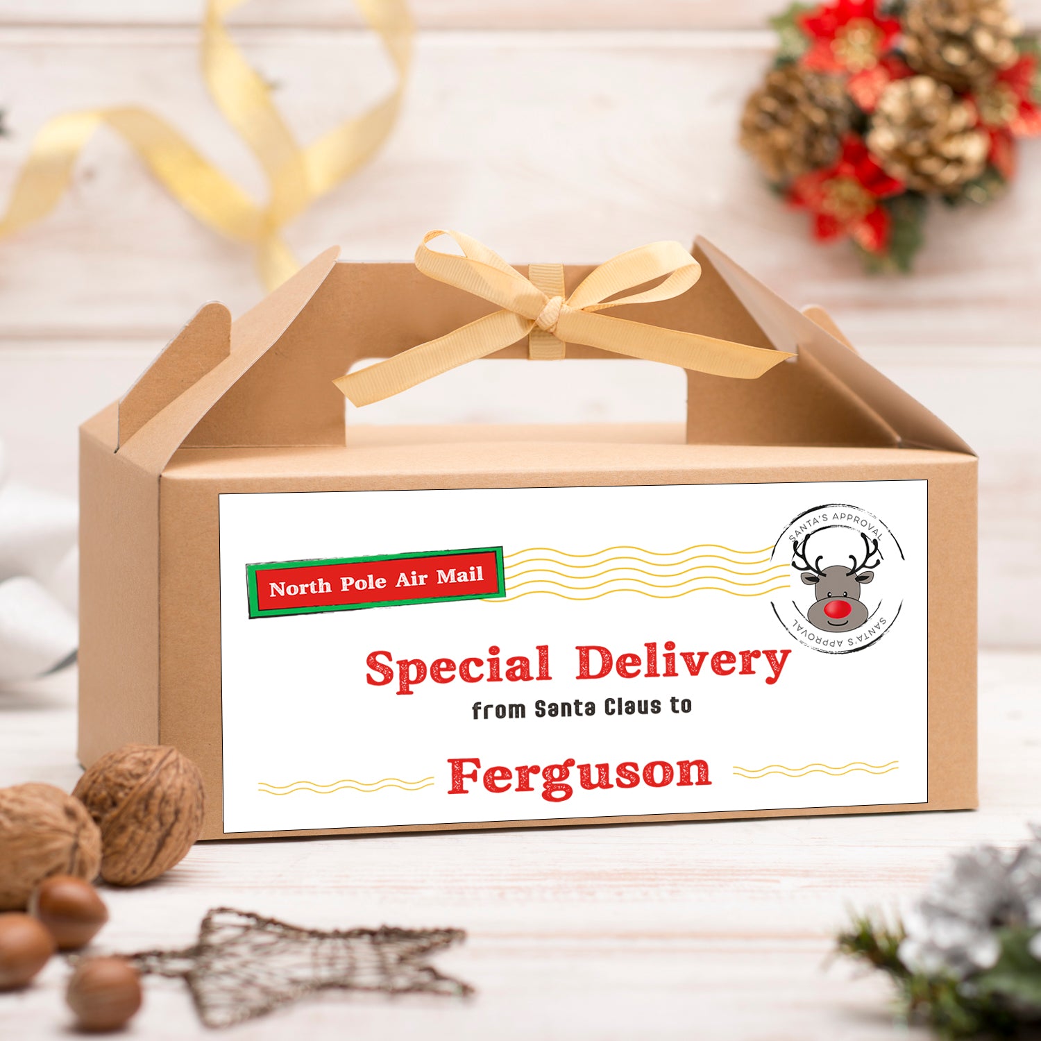 Personalised Christmas Eve Box - Special Delivery Reindeer