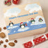 Christmas Box - Colour - Personalised Wooden Colour Christmas Eve Box - Iceberg Penguin