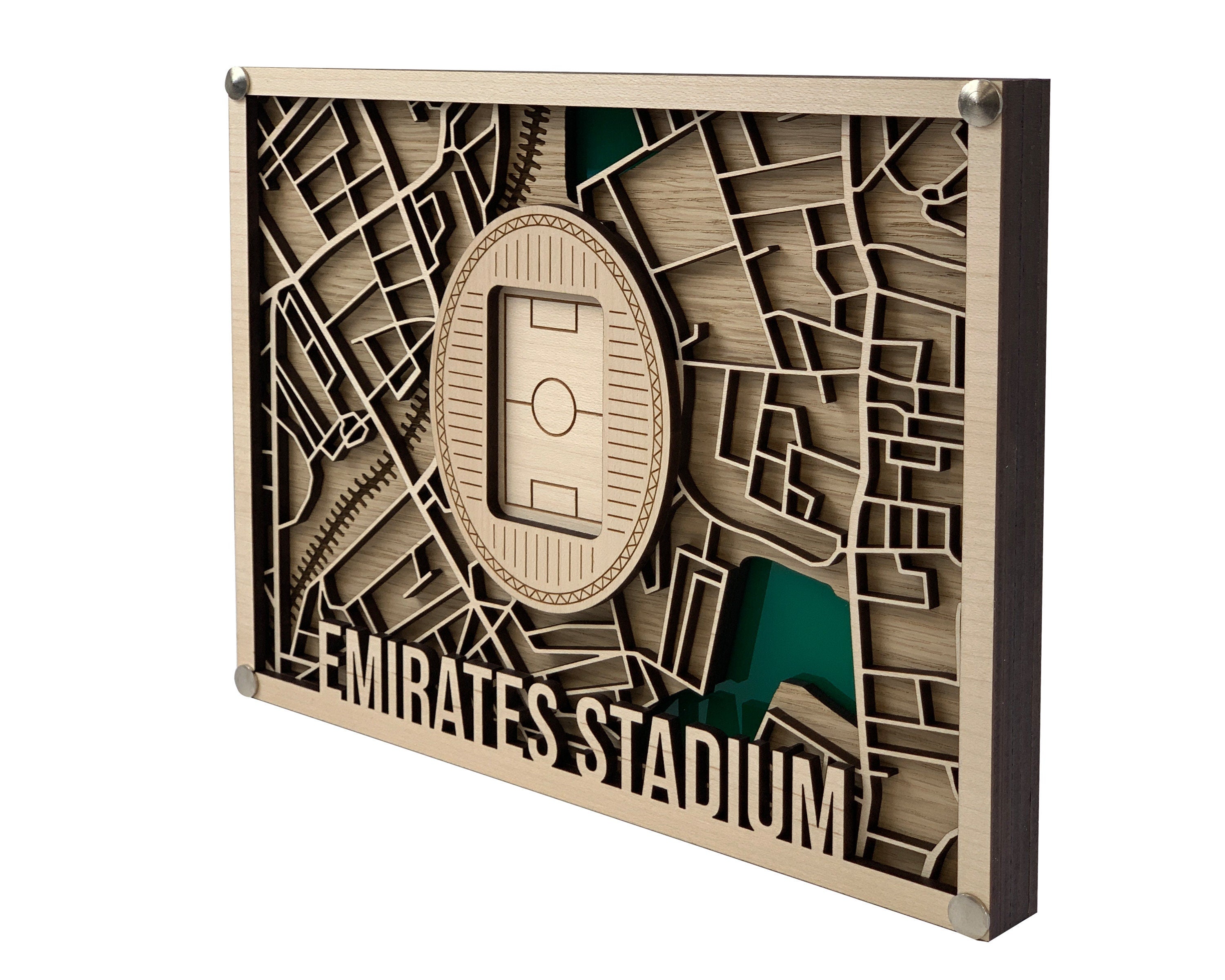 Wooden Emirates Football Stadium, Arsenal, Gunners, Gooner, Highbury