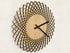 Minimalistic Wooden Geometric Wall Clock - Spiral Design