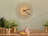 Minimalistic Wooden Geometric Wall Clock - Spiral Design