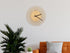 Minimalistic Wooden Geometric Wall Clock - Spiral Design